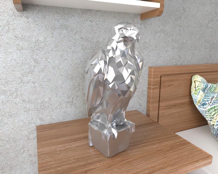 Eagle Sculpture LowPoly