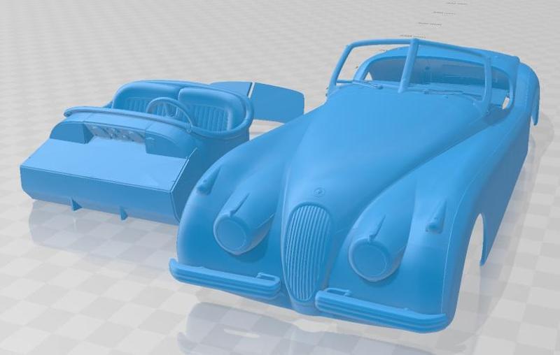 Jaguar XK120 1954 Printable Car