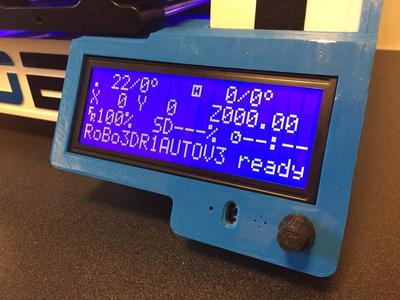 Robo3D auto-levelling bed, reprapdiscount LCD case custom fit