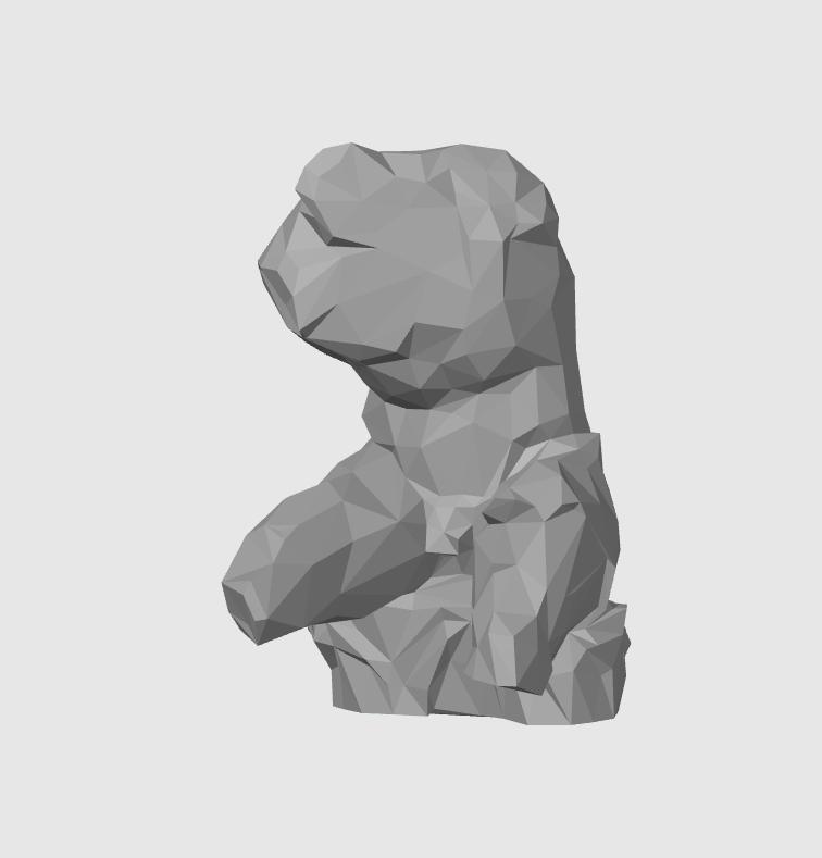 Sculpture - Low Poly Belvedere Torso