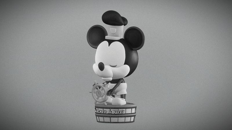 Mickey Mouse (steamboat willie) WHISTLING