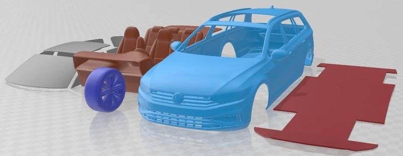 Volkswagen Passat Variant 2020 Printable Car