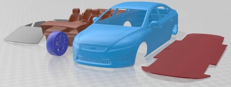 Ford Mondeo 2008 Printable Car