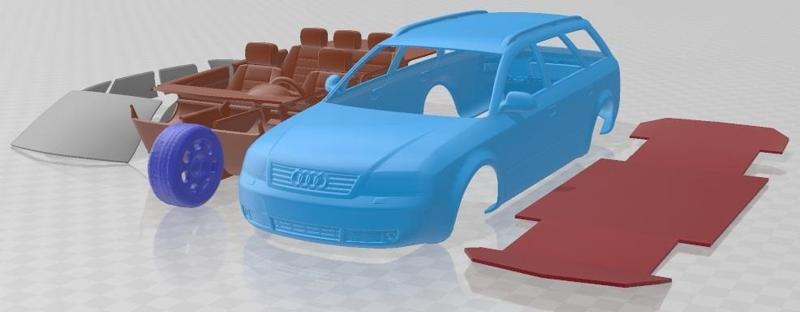Audi A6 Avant 1997 Printable Car