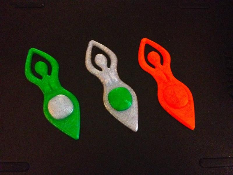 Pregnant Woman Pendant, Separate Belly