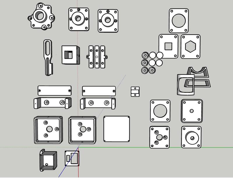 part 3d mesin cetak briket full otomatis