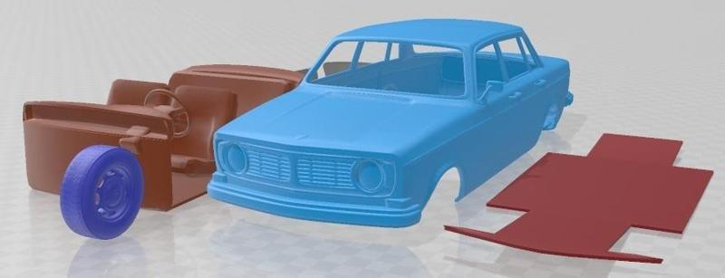 Volvo 144 Sedan 1967 Printable Car