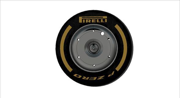 Formula 1 rim and tire season 2024 esc 1:15