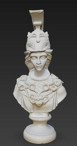 Athena Minerva Greek Roman Goddess of Wisdom Bust