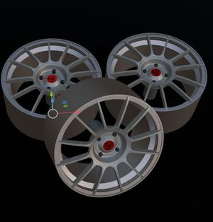 1/24 fiat abarth model rim