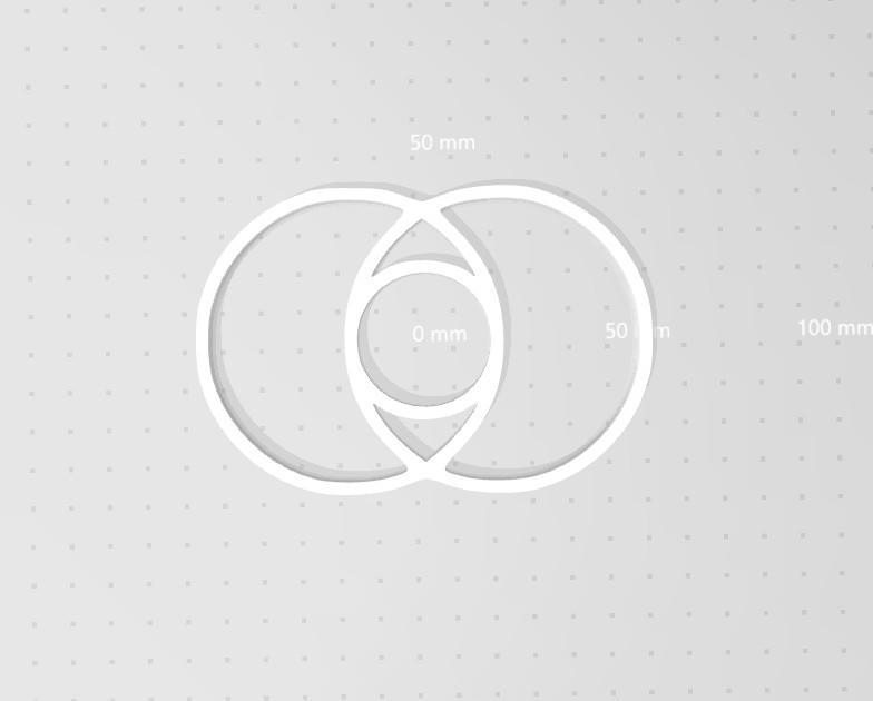 Vesica Picis, Sacred Geometry Stencil, Wall Art