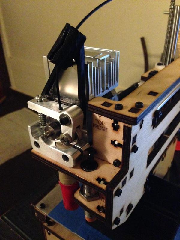 printrbot simple 1405 fillament filter & heatsink spacer