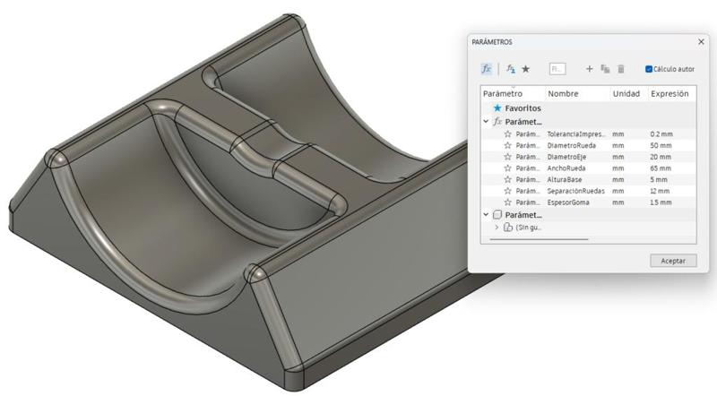 Wheelchair wheel lock - Parametric