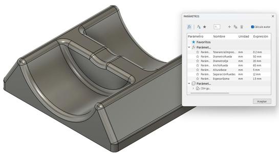 Wheelchair wheel lock - Parametric