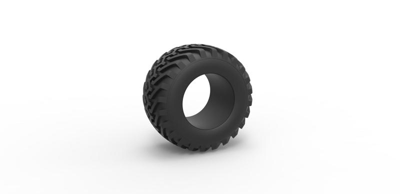 Diecast offroad tire 49 Scale 1:25