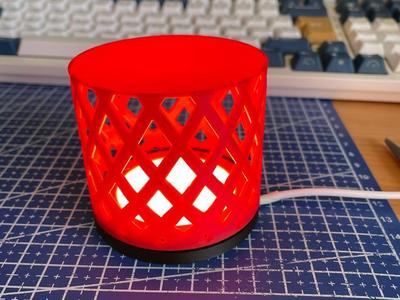 Wicker-look lamp / LED Lamp Kit - MH001