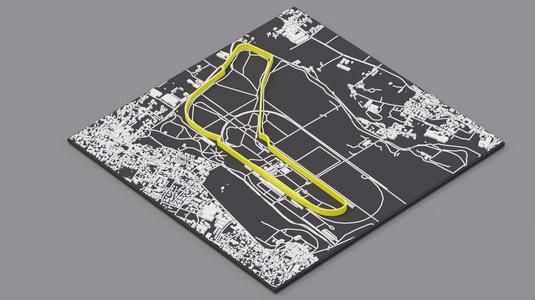3D Map – Monza F1 Circuit