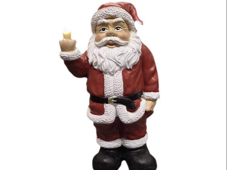 Santa Claus with candle