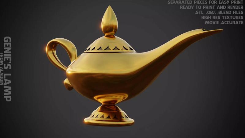 Aladdin Genie Lamp for Cosplay
