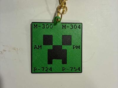 Small Minecraft keychain