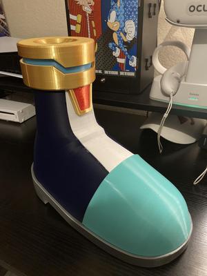 Life-Size Replica - Silver the Hedgehog Boot