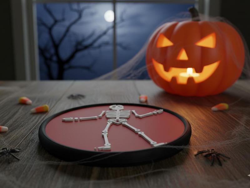 Halloween skeleton coaster v1