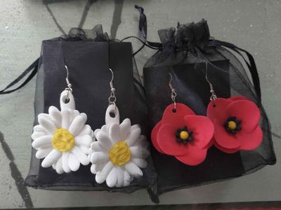 Flower earrings