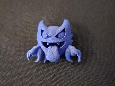 Minimalist design Pokemon Haunter model for coloring
