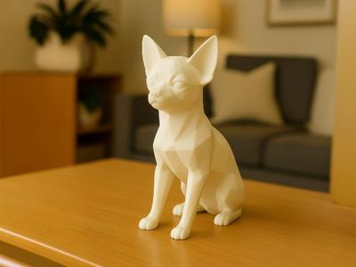 Chihuahua lowpoly - No supports