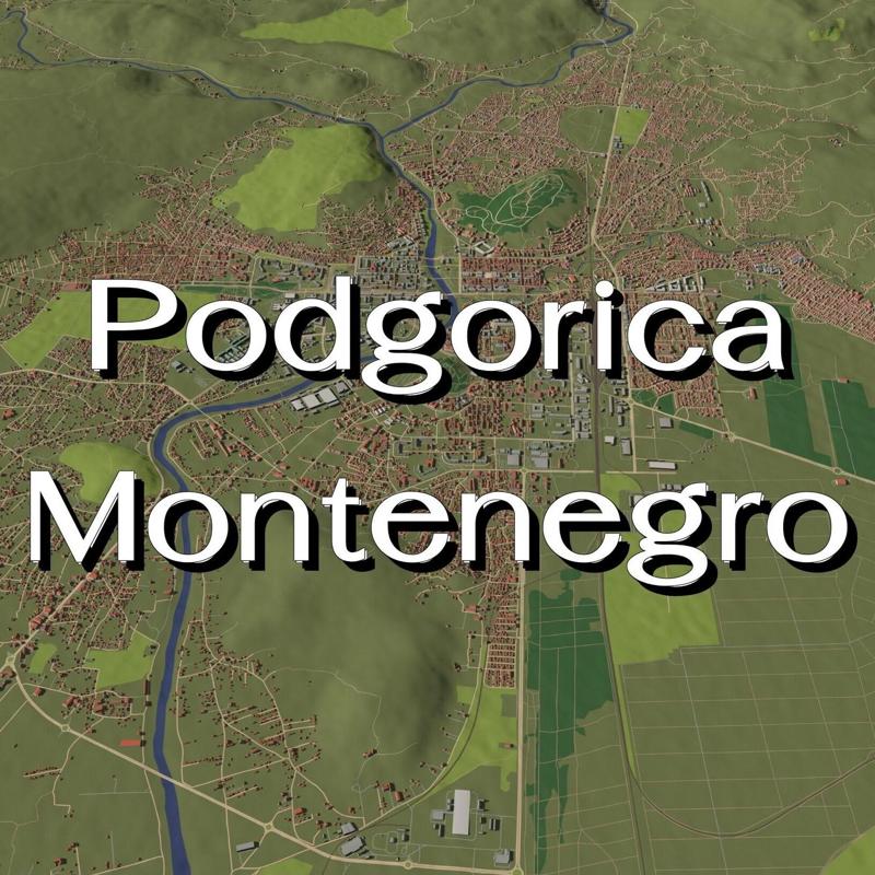 Podgorica Montenegro - city and urban