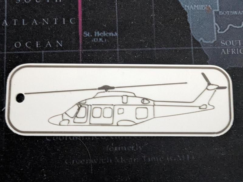 Agusta Westland AW169 keychain