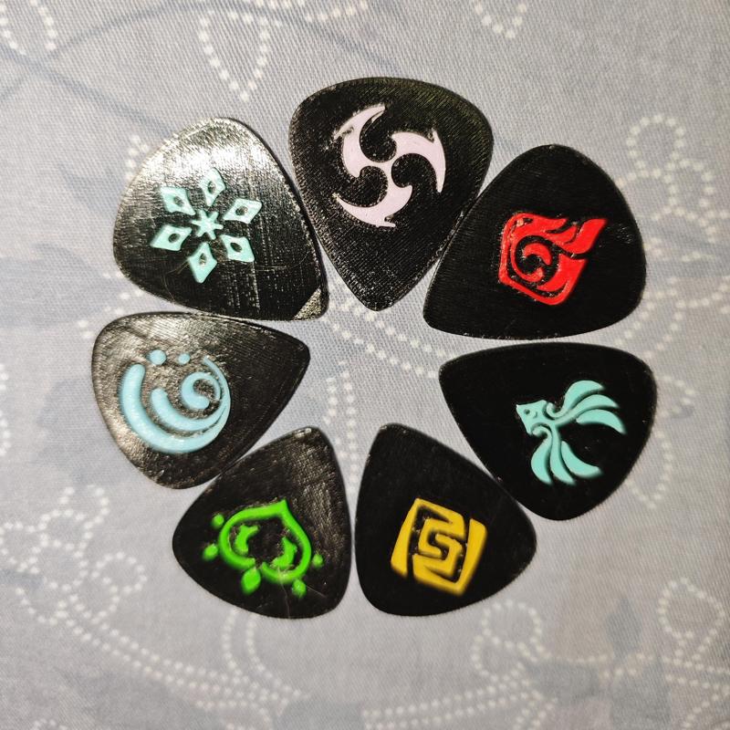 Genshin Impact electric guitar pick
