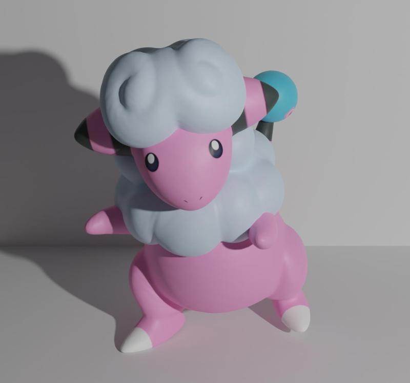 Flaaffy pokemon 3D print model