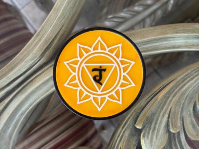 Solar Plexus Chakra Glass Mount