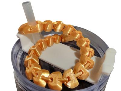 Articulated Snake Straw Topper - Fits Stanley