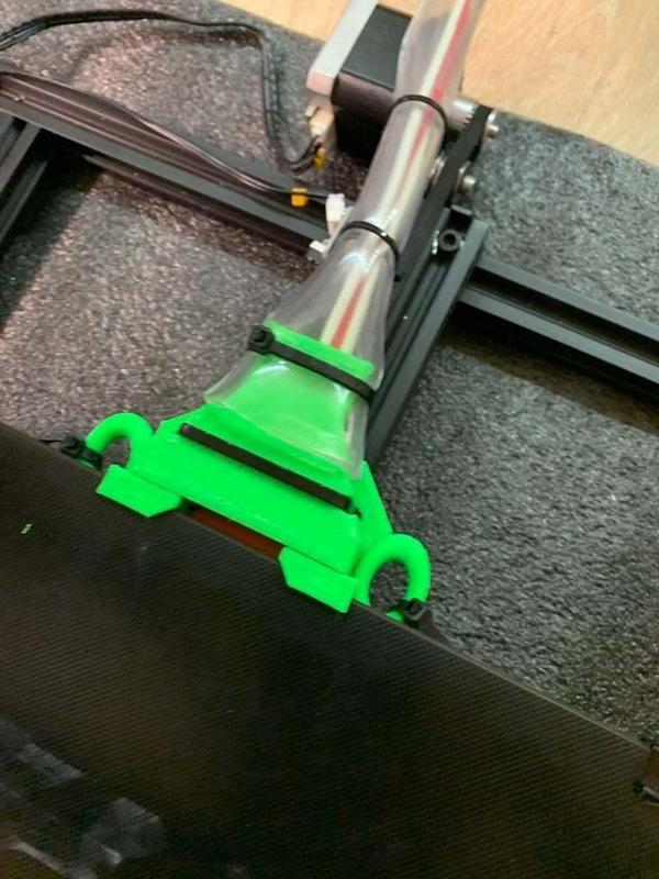 CR-10S Keenovo heater beefier stress/strain relief with zip loops