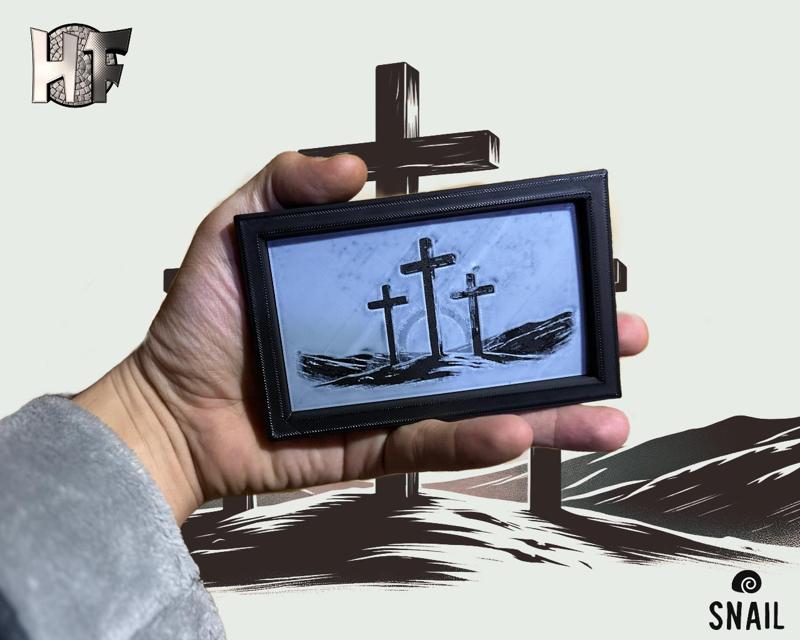 Salvation Hueforge. Christian. Jesus. With Frame.