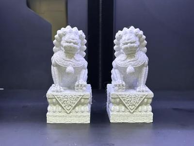 Auspicious Stone Lion Series 8 (Pair, single print time 1.6h)