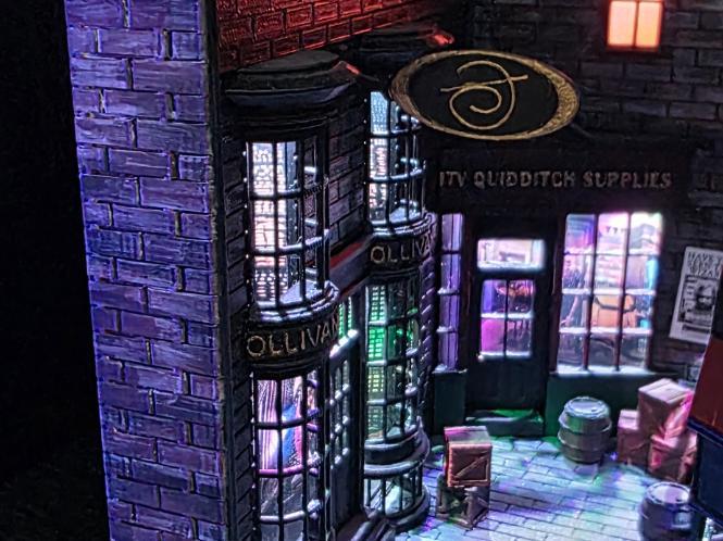Diagon Alley Inspired Book Nook
