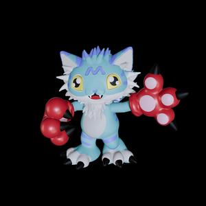 🐾 Wanyamon - 3D model for multicolor printing