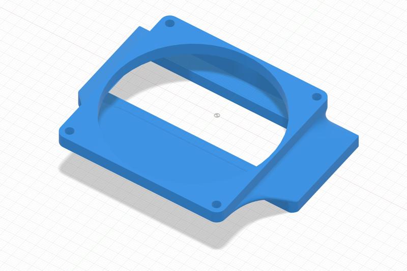 MikroTik CRS305 80mm screw-in fan mount