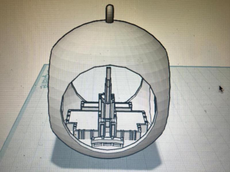 Denver temple ornament (No supports)