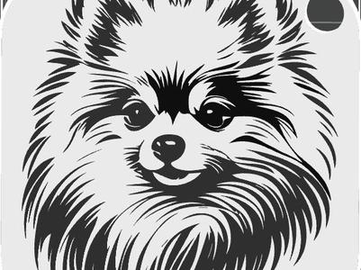Pomeranian keychain