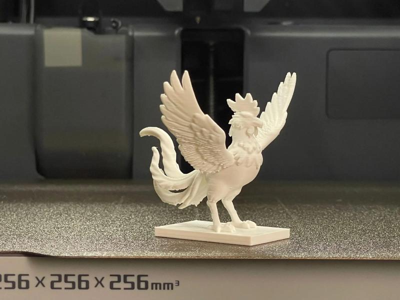 Rooster and Phoenix Ascending to the Branches, Creative Ornament