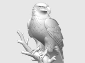 Eagle on a branch statue