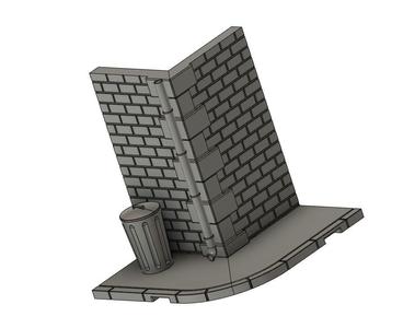 Mini diorama kit 1 35 scale urban scene