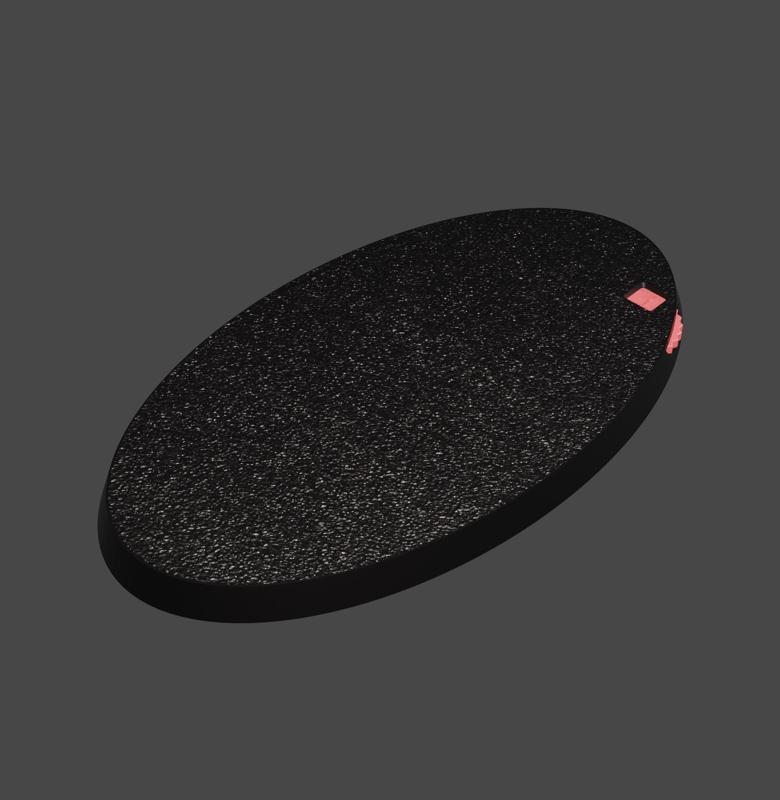 90x52mm oval base with wound tracker
