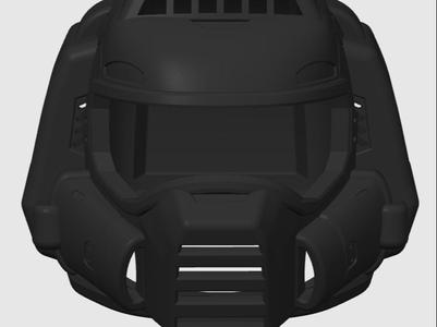 Classic Doom Guy helmet. (WEARABLE)