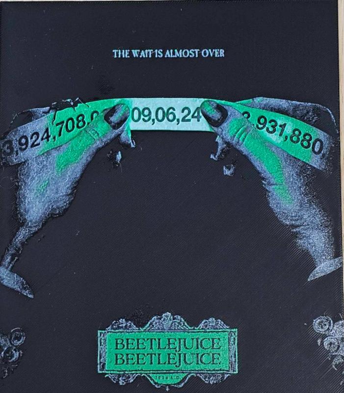 Beetlejuice Beetlejuice poster - Hueforge