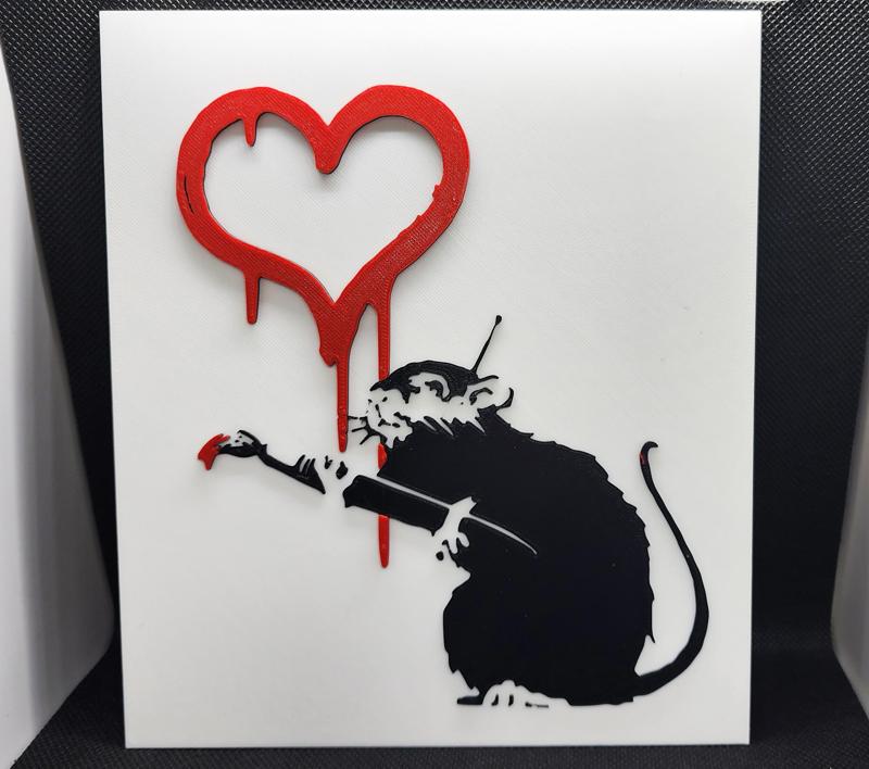 Banksy's Love Rat - 3 Color w/2 filament changes